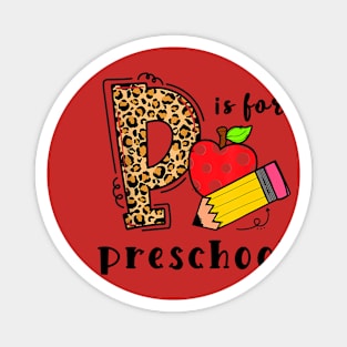 Back To School P Is For Preschool Magnet